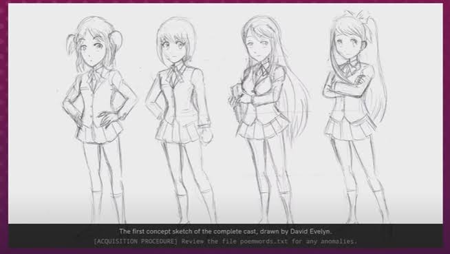 i initially drafted these characters to help with my friend's VN lol