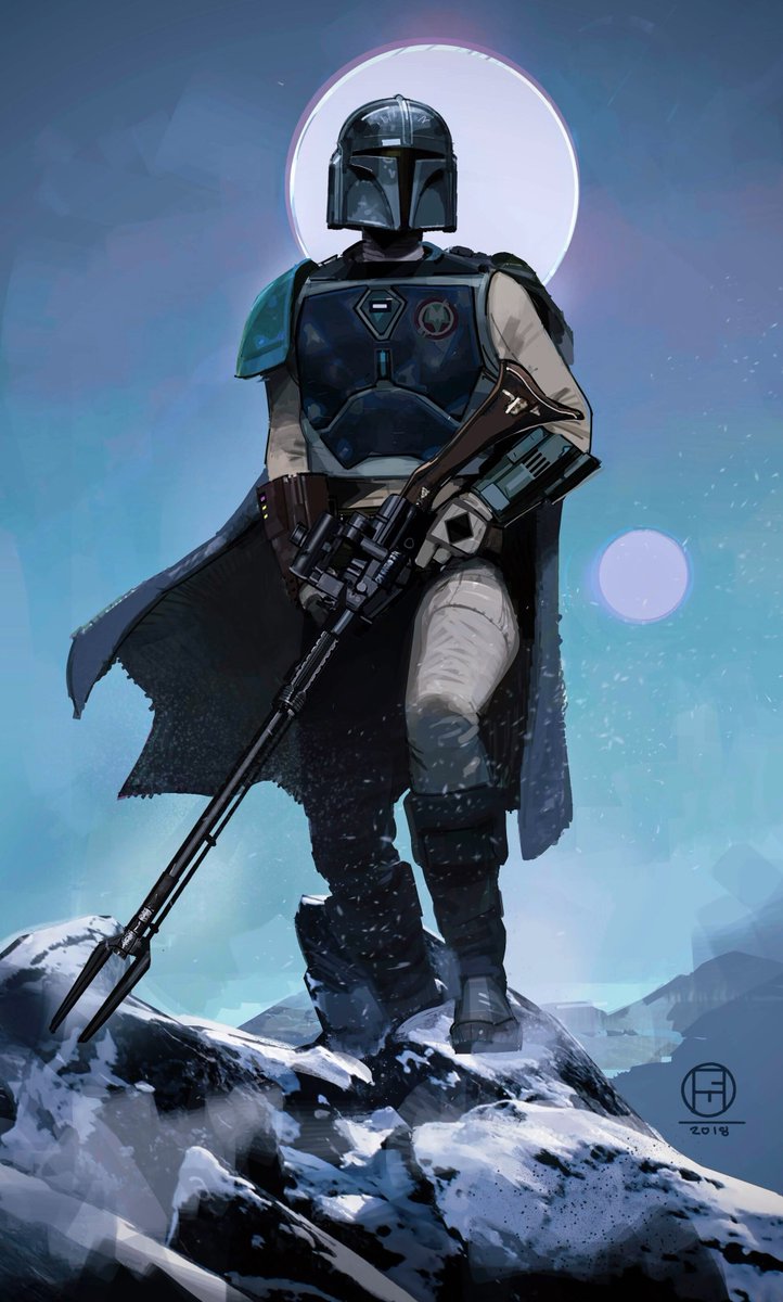 conceptartsw's tweet image. The Mandalorian concept art by Brian Matyas
