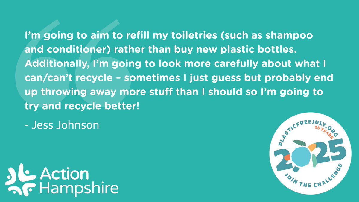 It's #PlasticFreeJuly! We have asked the team what they can do to help cut down on single plastic use and over the next week we will be sharing their pledges. Our first one comes from Jess our Community Researcher. 

👉 Read her blog here: lght.ly/h0j491l