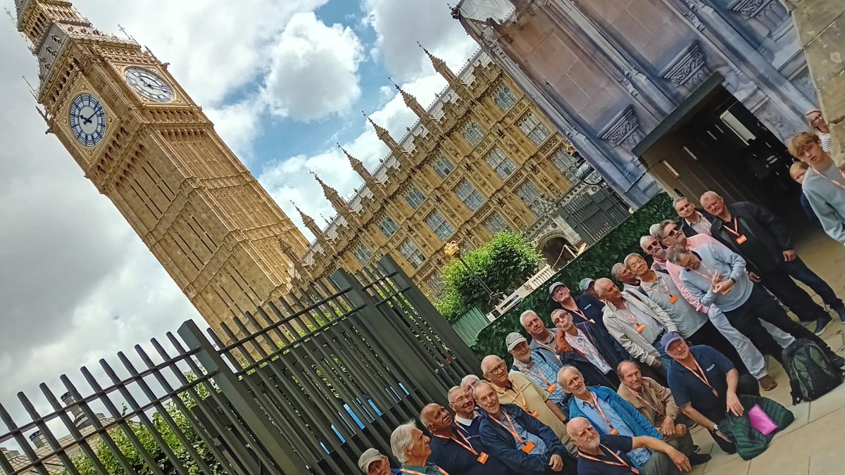 A Men's Matters group of 28 older men from Windsor and Maidenhead enjoyed a coach excursion to Westminster on Monday 21st July where they enjoyed a guided tour of the Houses of Parliament.

#Parliament #charity #oldmen #Windsor #Maidenhead #RBWM