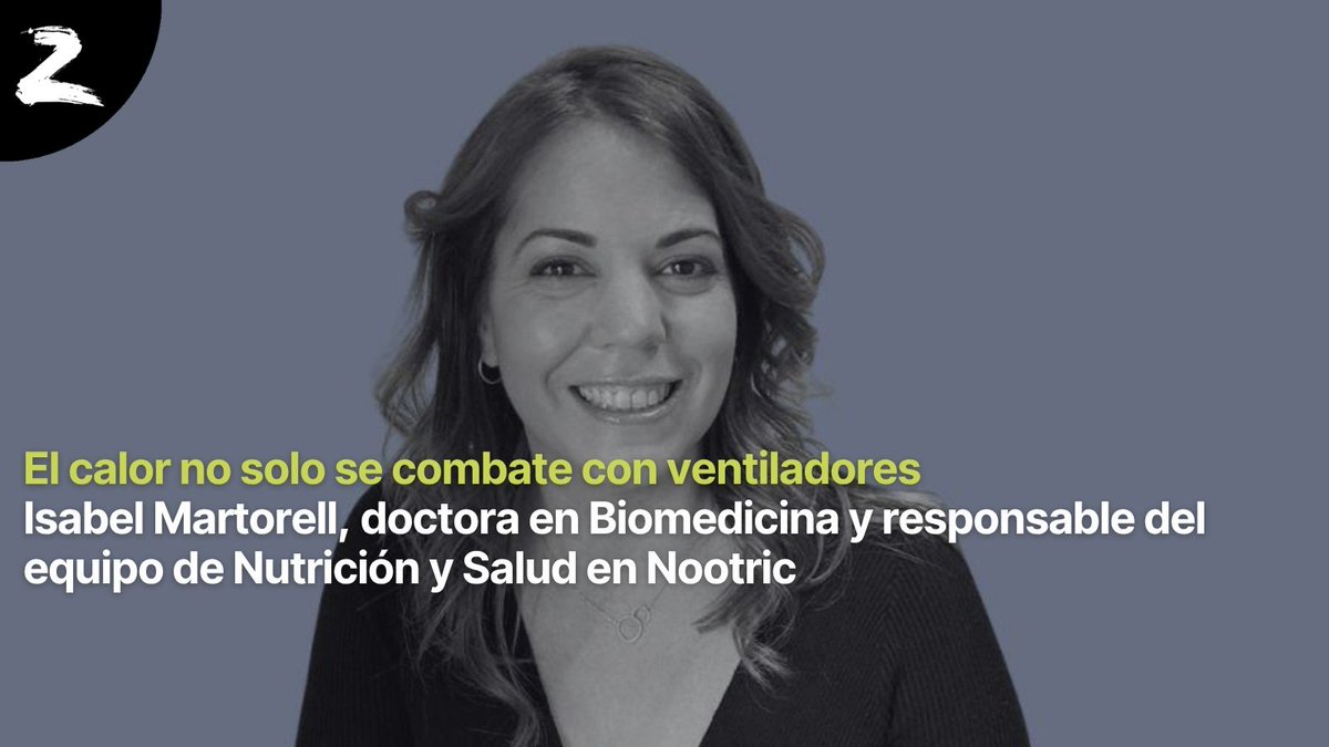 🥵 El calor no solo se combate con ventiladores. Comer bien también ayuda a regular la temperatura corporal y prevenir golpes de calor.

Lo explica Isabel Martorell, doctora en Biomedicina y responsable de Nutrición en @nootric_es:
👉 soziable.es/salud/comer-bi…