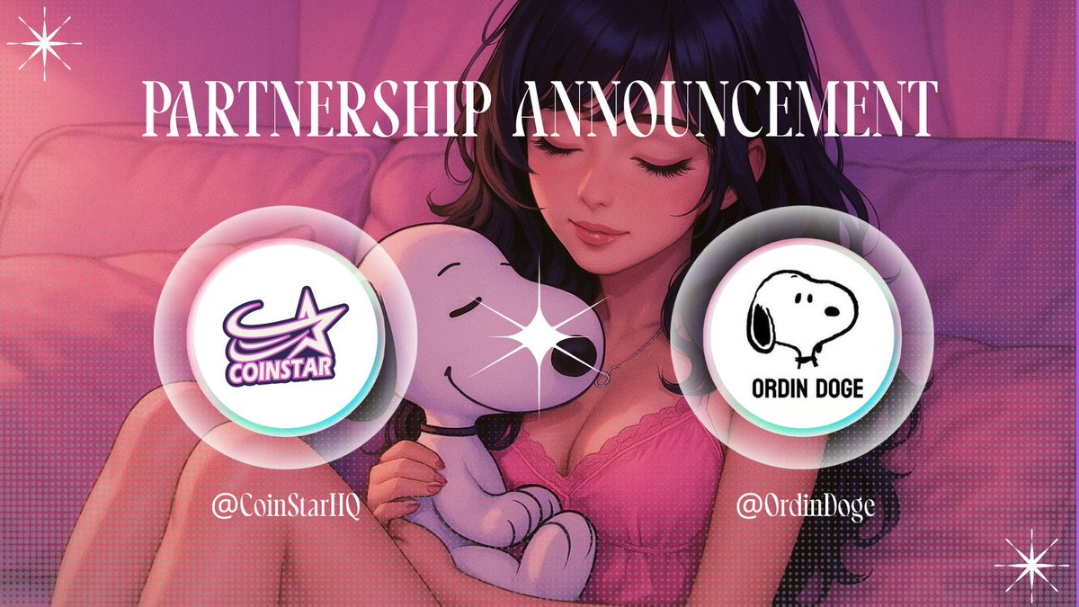 CoinStarHQ's tweet image. 📢 CoinStar x @OrdinDoge Partnership Announcement
We’re thrilled to team up with OrdinDoge, a playful and community-first meme coin inspired by a secondary creation of Snoopy from Peanuts. With its dog-themed charm and viral meme appeal, OrdinDoge blends humor, nostalgia, and…