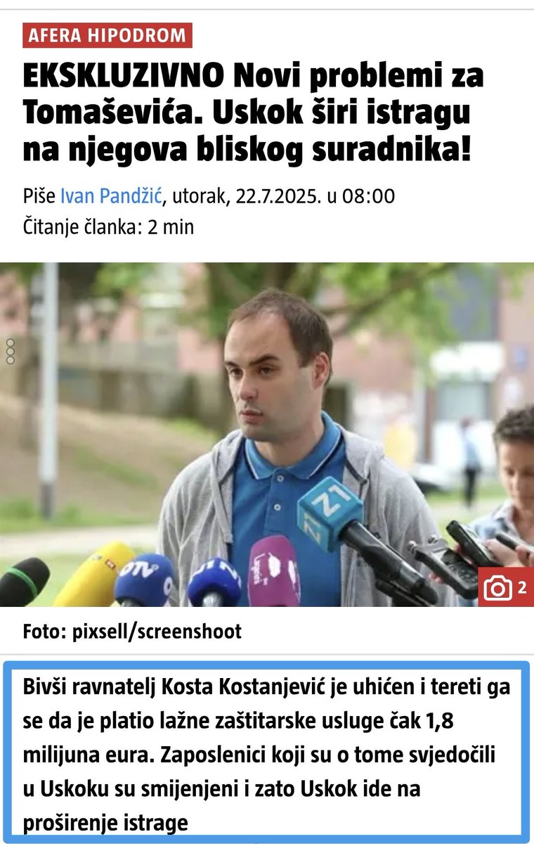 TRadnic's tweet image. Eh, ako ovo dolje nisam na barem tri pressice pitao gradonačelnika, prvi puta u utorak, 1.7., a zadnji puta na pressici u Skupštini nakon aktualca 15.7. Svaki puta je zanijekao, odbacio navode pa i kad sam ga pitao - Kakva se poruka šalje s obzirom da su nadrapali oni koji su…