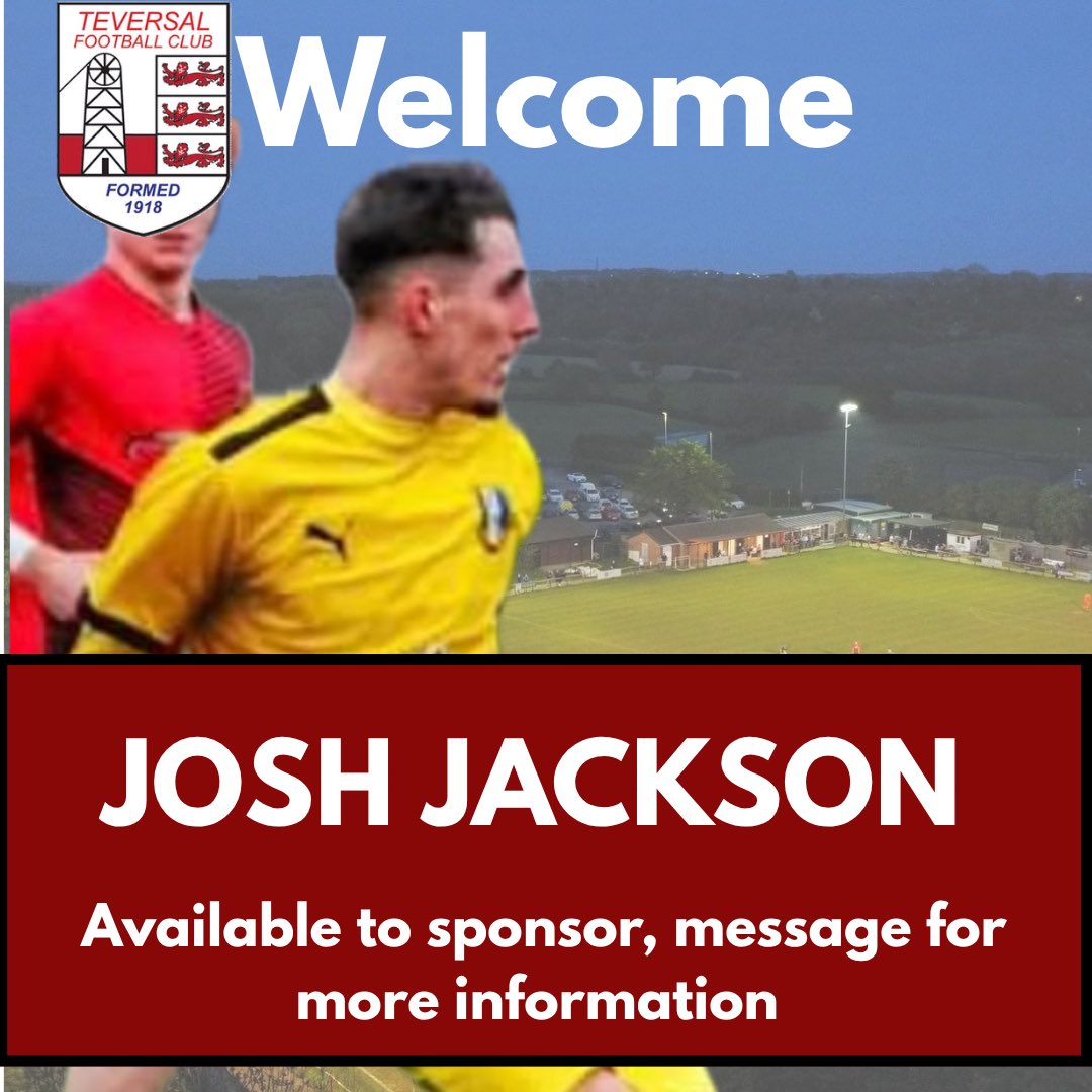 🖊️ NEW SIGNING
Teversal are delighted to welcome versatile Defender/Midfielder Josh Jackson from South Normanton!

Josh links back up with gaffer Dave after working together last season. Big thanks to South Normanton for the smooth cooperation. #upthetevie