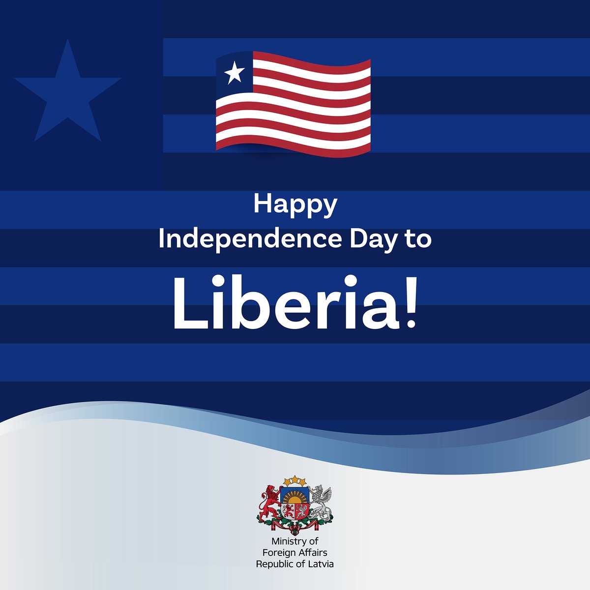Latvian_MFA's tweet image. Latvia 🇱🇻 sends its warmest wishes for freedom, stability and continues growth to Liberia 🇱🇷 on #IndependenceDay! We look forward to deepening our cooperation, particularly in international fora.

@Mofa_Liberia | @LibMissionUN