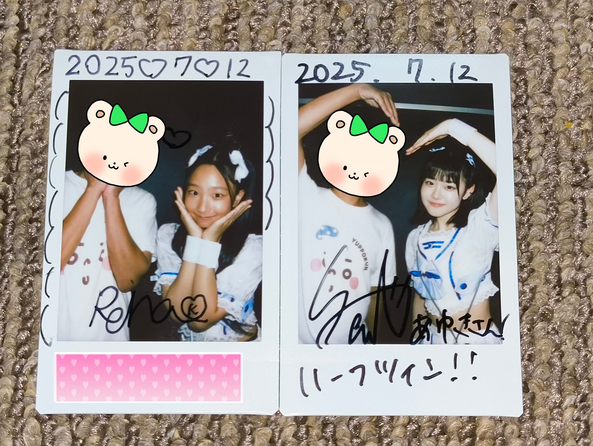 宮内告典 前田竜希 チェキ naf. ライブ a..yu..ki.（あ ゆ き 。）🦖🥣💫🐥💋＠香椎朝陽 on X: 