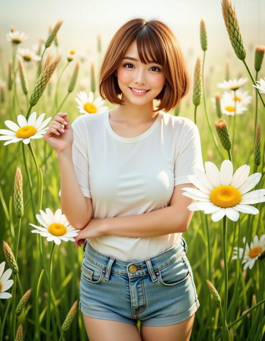 みろくさん🥰
3周年おめでとうございます㊗️

イベントタグ：#撮るのムリでしょ
テーマ：リアルではきっと撮影できない

こっちは蜂さんこないでね🥰

#stablediffusion #AI深雪 #AIgirl 
#faceapp #flux1