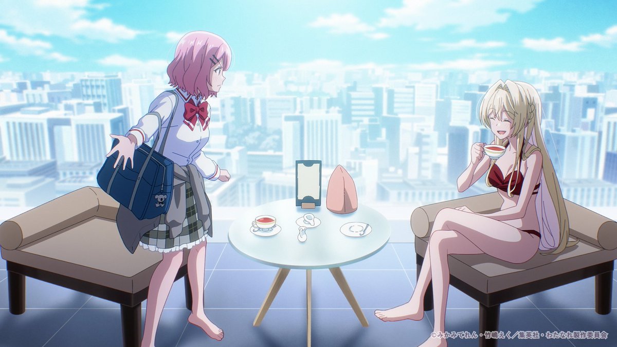 ItsAnimeJP's tweet image. A date at a coffee shop that also has a pool and is inside a luxury hotel? You know what? Mai has a point, this actually sounds like a perfect date! ๐
(via There's No Freaking Way I'll be Your Lover! Unless...)