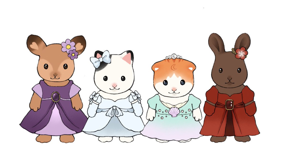 naniomfh's tweet image. ABCF wives but they’re all sylvanians❣️

#Bridgerton