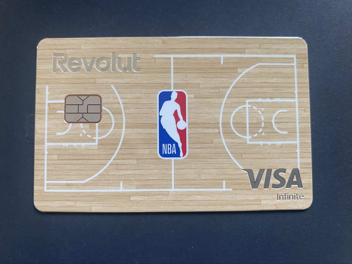 conormeany's tweet image. Revolut have launched new co-branded cards with the NBA, that you can order through the app.
I got one this morning thanks to the Revolut team. Very cool.