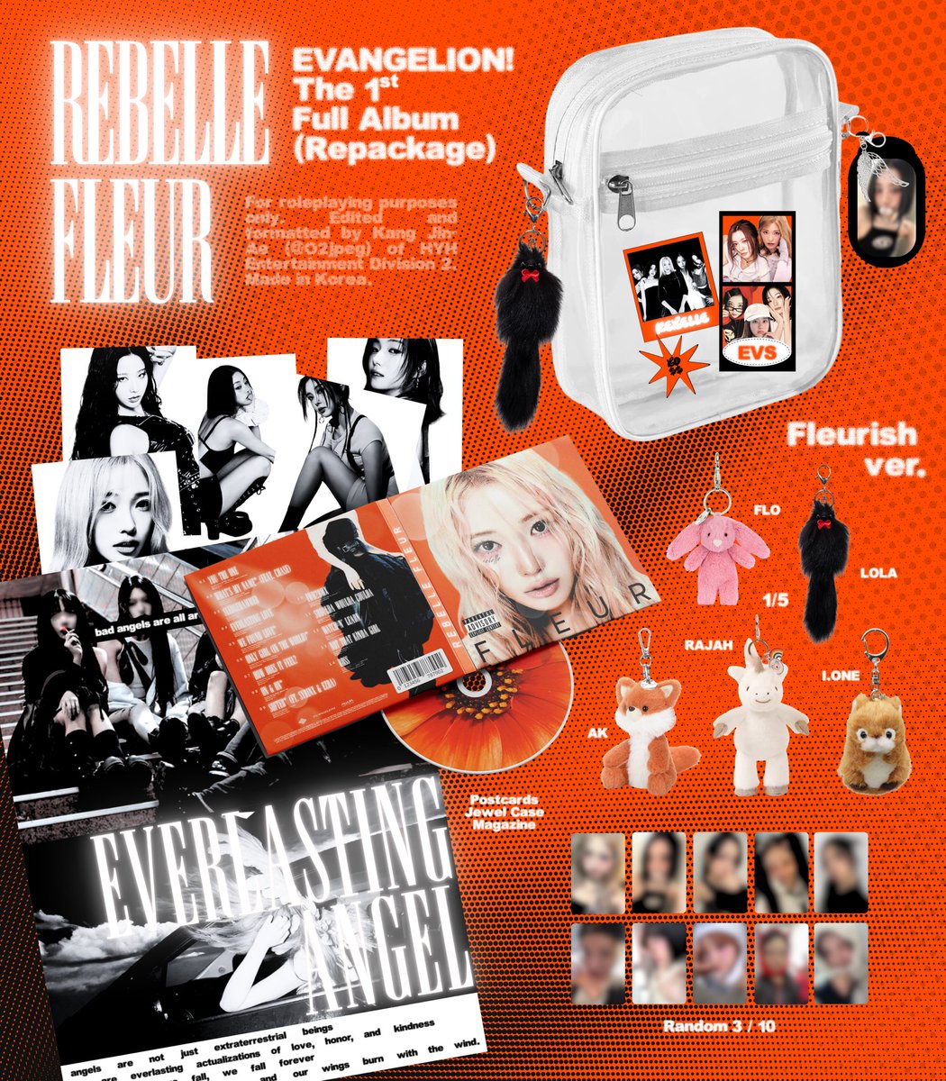 EVANGELION!
[REBELLE FLEUR] 
The 1st Full Album (Repackage)
Album Details - Fleurish Ver.

💿 Album Release ➫ 25.07.2025 

#EVANGELION #에반제리온
#REBELLEFLEUR #EVS_REBELLEFLEUR