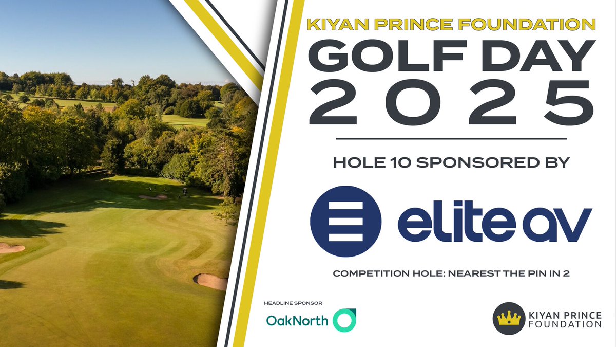 echosixtyone's tweet image. We are over the moon to announce that Elite AV have increased their support of @TheKPF Celebrity Golf Day on 18 Sep, at @TyrrellsWoodGC, donating an amazing prize for our Nearest the Pin in 2 Competition!
It’s not too late for you to join us too …
echosixtyone.co.uk/kpf-golfday25