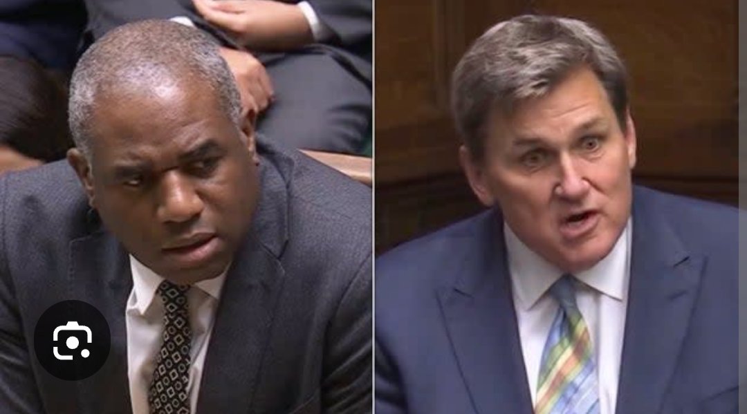We've now got Tory MPs standing up in parliament telling Lammy that he could end up at the Hague .
The end is nigh for Lammy. #labourisdead