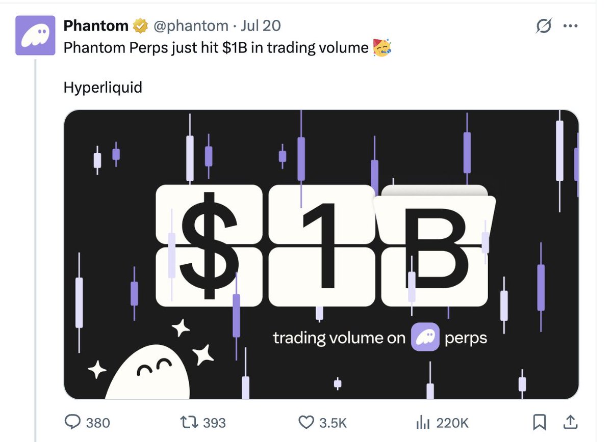 CryptoWizardSeb's tweet image. A turning point for on chain perps trading @phantom x @HyperliquidX

Let's dive deeper into what this means for revenue, users, and the trading landscape 👇

1⃣Builder Codes = Revenue Stream

-builder codes is similar to referral or affiliate program
 
-when users trade perps via…