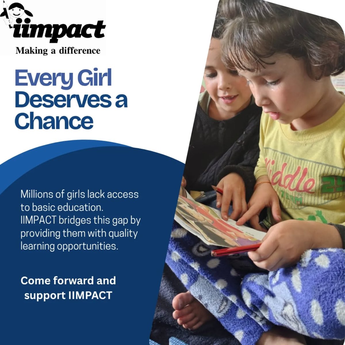 iimpactindia's tweet image. Many #children still lack access to school, and those who attend often struggle with basic #Literacy  &amp;amp; #Numeracy. IIMPACT is changing this by delivering quality education to girls in underserved communities.

Donate today and be a part of her journey.
iimpact.org/donate/