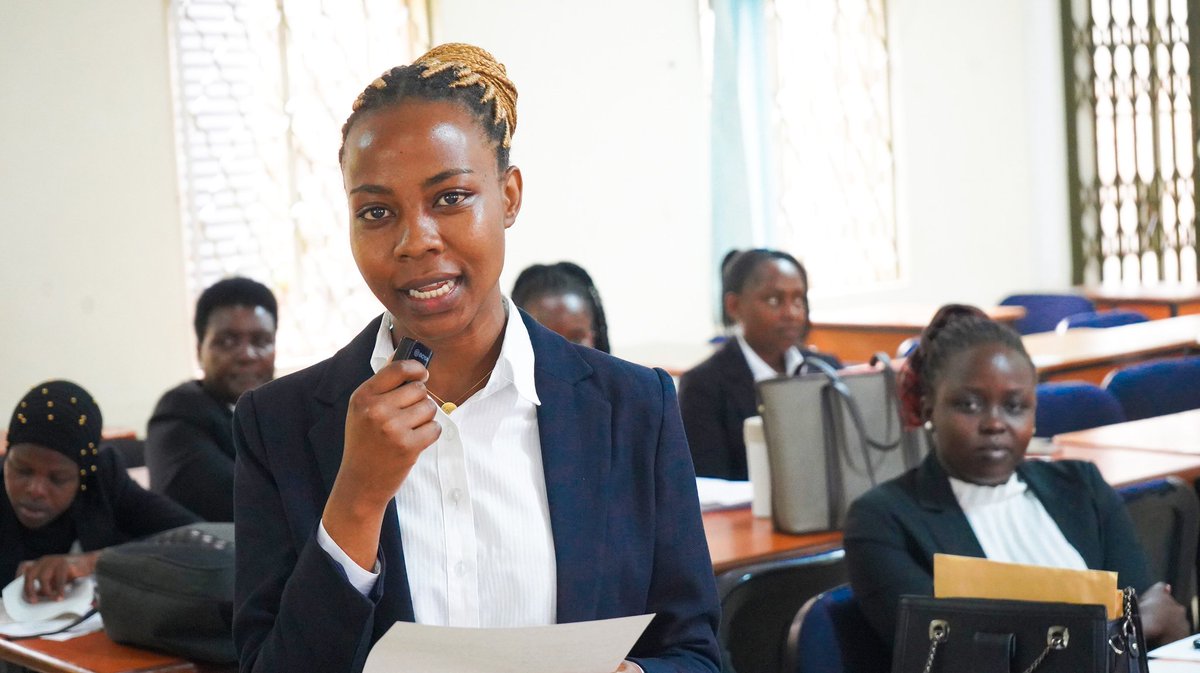 LDC_Uganda's tweet image. Happening now:
We are orienting 40 students from all our campuses who are going to do Clerkship/ Internship in our Legal Aid Clinic. The mandate of the Clinic is to provide legal aid to the vulnerable and offer practical training to Bar Course students. We wish you all the best👍