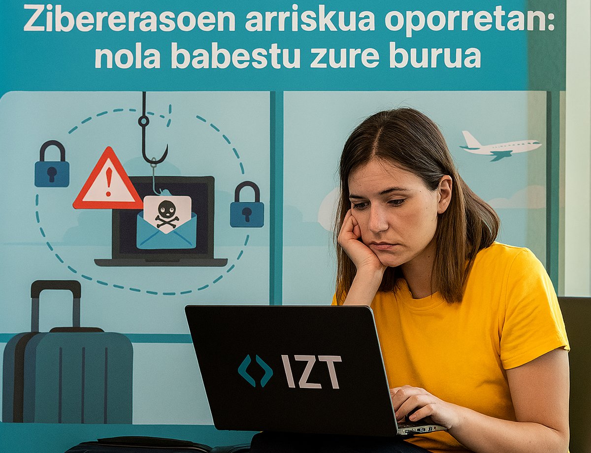 Zibererasoen arriskua oporretan: nola babestu zure burua. Oporretan zibererasoen arriskuak handitu egiten dira, iruzurgileek teknika ezberdinak baliatzen dituzte. Erasoei aurre egiteko gomendio nagusiak:
izt.eus/eu/post/zibere…