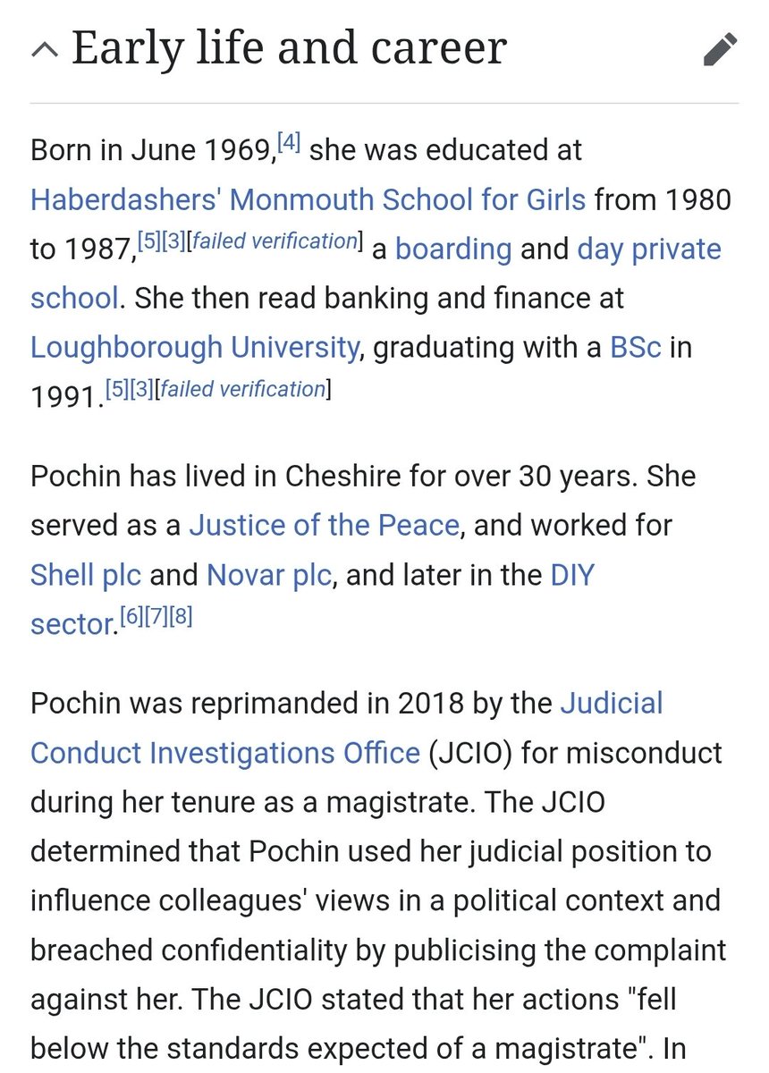 Icehound18's tweet image. Sarah Pochin looks like Farage's twin and fits perfectly into the Reform mould.
Privately educated
Worked for a fossil fuel company
Was reprimanded in a previous job for misconduct by abusing her judicial position.
Why are they all rancid human beings?