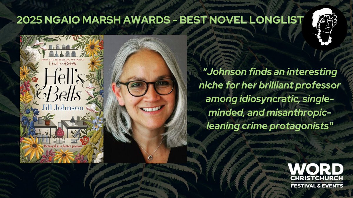 <a href="/gobergmoser/">Gabriel Bergmoser</a> <a href="/HarperCollinsAU/">HarperCollins Aus</a> <a href="/HarperNZ/">HarperCollins Aotearoa NZ</a> <a href="/curtisbrownaus/">Curtis Brown AUS</a> <a href="/CBGBooks/">Curtis Brown Books</a> <a href="/Taffyagent/">Cathryn Summerhayes</a> <a href="/panmacmillan/">Pan Macmillan</a> <a href="/agentjenny/">Jenny Brown</a> <a href="/The_CWA/">The Crime Writers’ Association</a> <a href="/AllenAndUnwin/">Allen & Unwin</a> <a href="/AllenAndUnwinNZ/">Allen & Unwin Aotearoa NZ</a> <a href="/CaraLeeSimpson/">Cara Lee Simpson</a> <a href="/SLALondon/">SLA Literary Agency</a> <a href="/NZSocAuthors/">NZ Society of Authors</a> <a href="/AtriaBooks/">Atria Books</a> <a href="/LittleBrownUK/">Little, Brown UK</a> <a href="/EmilyBestler/">Emily Bestler Books</a> <a href="/sherrylwriter/">Sherryl writes and edits</a> <a href="/HQBooksANZ/">HQ Books</a> <a href="/Northland_NZ/">Northland</a> Congratulations to Brighton-based Maori storyteller <a href="/writerJJohnson/">Jill Johnson 🇸🇬🇳🇿🇪🇺</a>, whose first mystery starring neurodivergent Professor of Botanical Toxicology Eustacia Rose was a 2x #2024Ngaios finalist and BBC #BetweentheCovers pick. Prof Rose is back in the fabulous HELL'S BELLS #yeahnoir