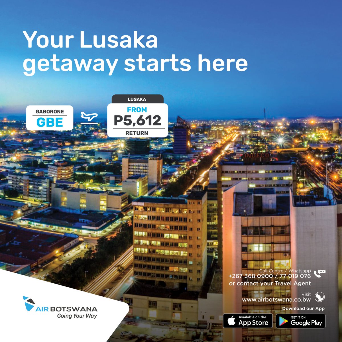 Does a quick escape to Zamibia’s capital sound good? We will take you there.
#GoingYourWay #AirBotswana