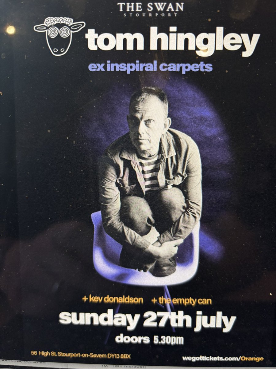 tomhingleymusic's tweet image. This Sunday at the Swan in Stourport on Severn tickets from
wegottickets.com/location/29606