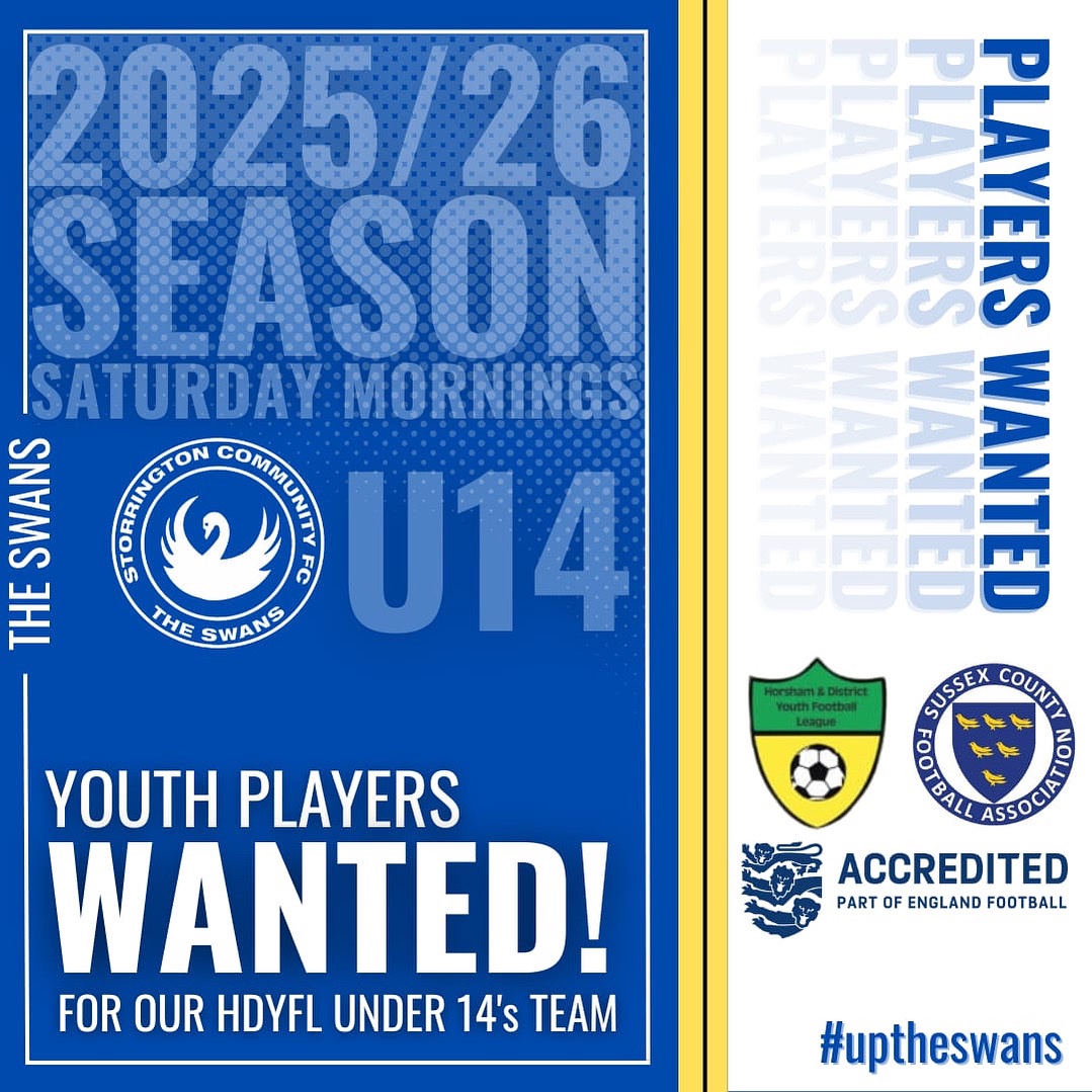 StorringtonFC's tweet image. Our u14’s team are looking for some players to add to their squad for the upcoming season. This team is established, play some super football and is very friendly and welcoming. Please DM me or put a comment below and we will send you more information. 🦢⚽️🦢⚽️