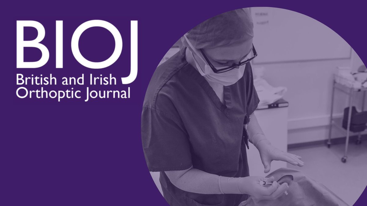 BIOS_Orthoptics's tweet image. Our journal, BIOJ, is completely open-access and publishes in areas related to clinical ocular motility, visual function, amblyopia, binocular vision and strabismus.
Read the latest articles here: buff.ly/D2liQ7c