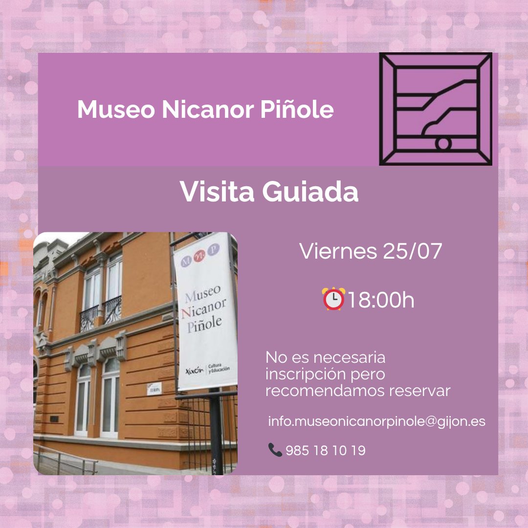 🖼️Ir a puntando este plan para el viernes, #visitaguiada en el Museo Nicanor Piñole, un recorrido por la exposición permanente del museo y por la temporal donde veréis una amplia selección de óleos,bocetos, apuntes y dibujos del pintor.

+ info: goo.su/kLkgzD

#Xixón