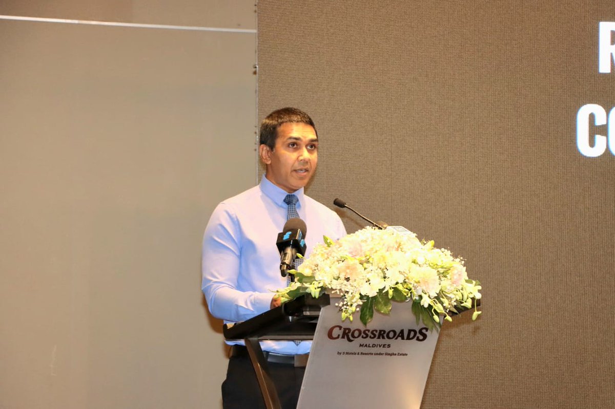 HomeMinistrymv's tweet image. A 2 day convergence organized by the Anti-Trafficking in Persons Office commenced today. The opening ceremony was graced by the Minister of Higher Education, Labor and Skills Development, Dr. Ali Haider Ahmed, as the Chief Guest.
In his address he emphasized the importance of…