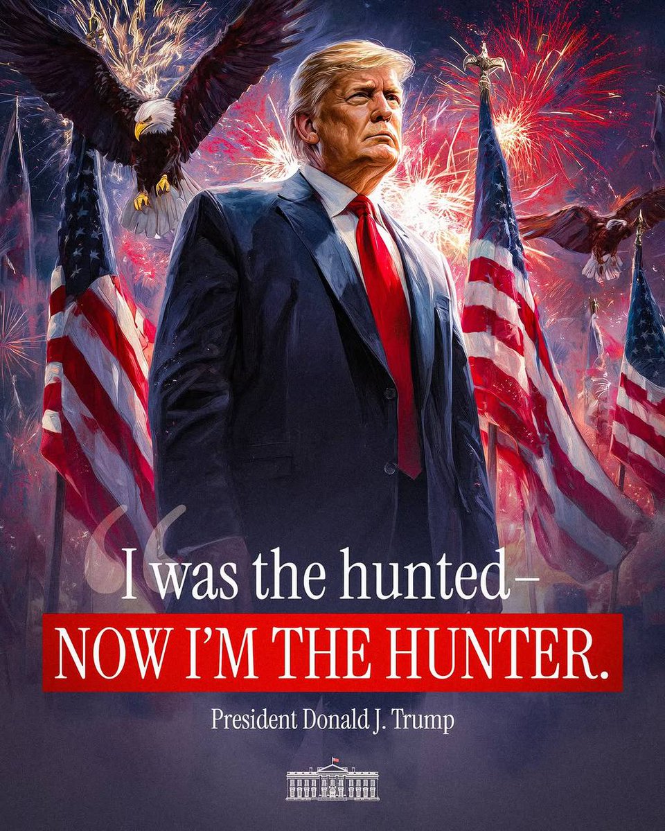 ultimora_pol's tweet image. Donald #Trump: “Ero la preda… ORA SONO IL CACCIATORE.”
@ultimora_pol