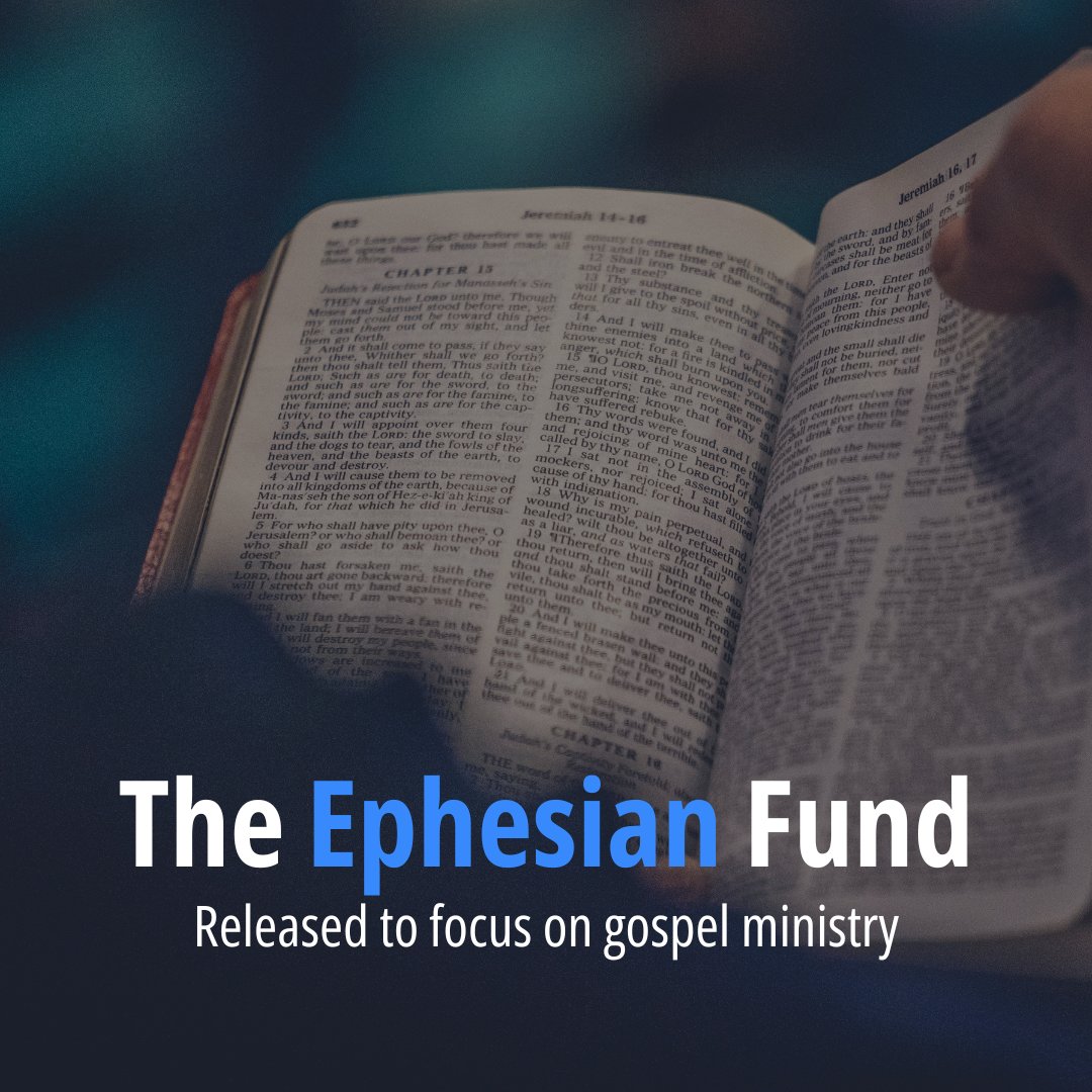 🫴 By removing the uncertainty and controversy around financial giving, the Ephesian Fund releases churches to focus on gospel ministry. Read more stories on our website: ephesianfund.org.uk