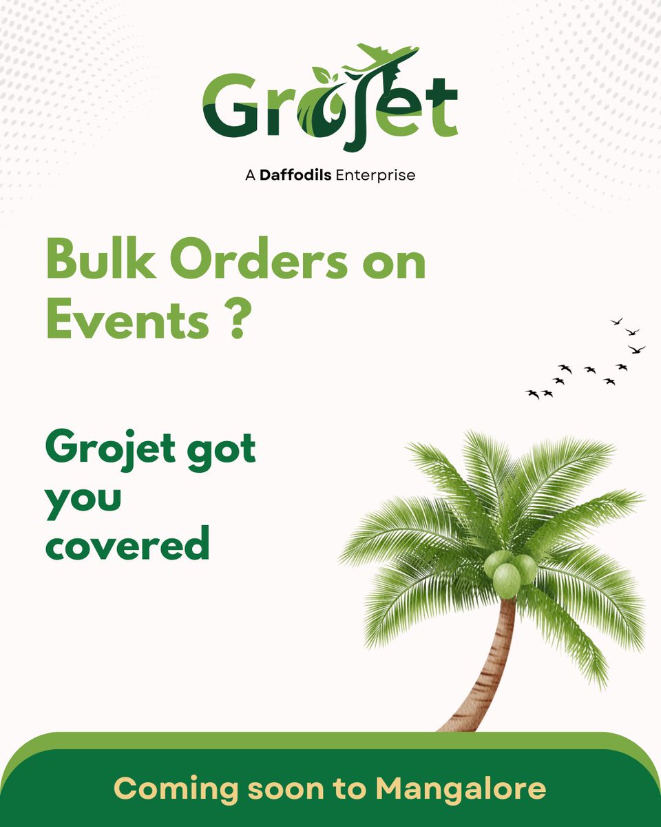 Bulk Orders gonna be handy and Crazy for businesses Grojet coming soon to Mangalore .....!