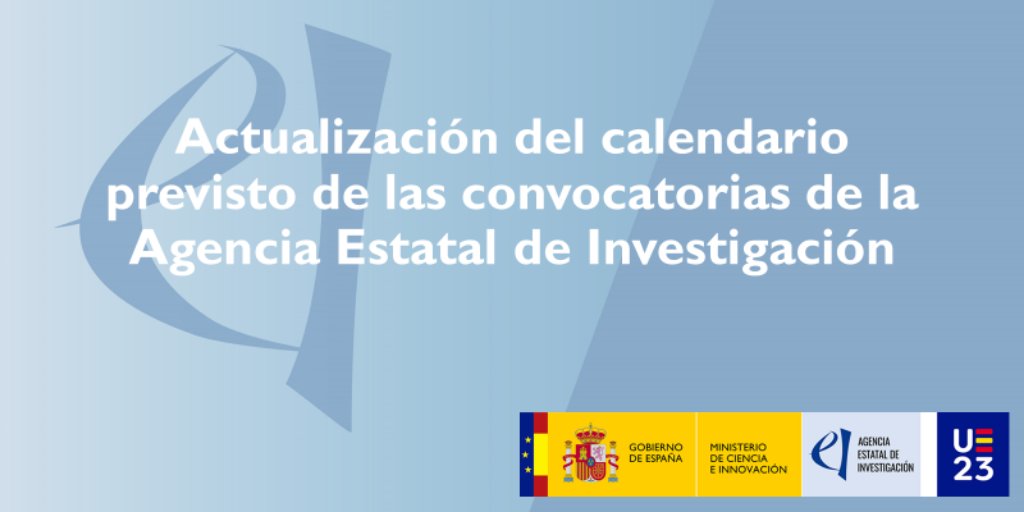 PEITI_USAL's tweet image. 🗓️ | La @AgEInves publica una actualización del calendario de convocatorias para el segundo semestre de 2025.
Incluye fechas exactas de apertura, enlaces directos y adelanto de convocatorias clave como Ramón y Cajal y Juan de la Cierva a noviembre.
👉 aei.gob.es/convocatorias/…