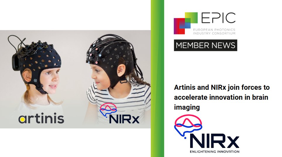 EPIC_photonics's tweet photo. 📣 NIRx Medical Technologies and Artinis Medical Systems have announced a strategic partnership to advance fNIRS innovation, backed by Gilde Healthcare. The collaboration combines two global leaders in brain imaging to accelerate R&D, expand global access, and strengthen support for neuroscience research. #Neuroimaging https://t.co/h5Vij20g2n #EPICMembersNews #Photonics