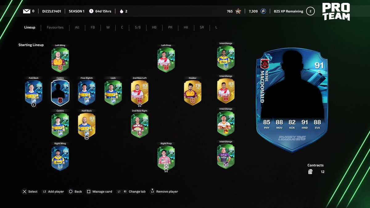Dizzle0107's tweet image. Rugby league 26 my pro team!! @BigAntStudios