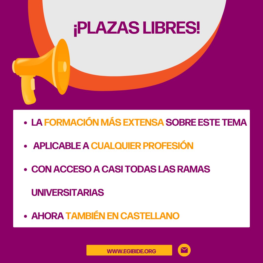📢 ¡Novedad en Egibide!
Uno de nuestros ciclos de #FP ahora también se imparte EN CASTELLANO.

✅ Formación práctica
✅ Con valores
✅ Aplicable a cualquier profesión

📍 Inscríbete en Molinuevo los días 22, 23 y 24 o deja tus datos aquí 👉 bit.ly/4lG6YIc
#vitoriagasteiz