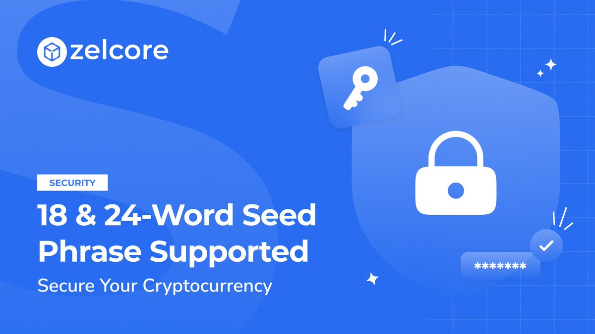 zelcore_io's tweet image. 💡 Reminder: Zelcore supports Seed Phrase accounts, a safer alternative to usernames & passwords.
Built on the trusted BIP-44 standard, it’s designed for true self-custody.
Because hackers love weak passwords. 😉
