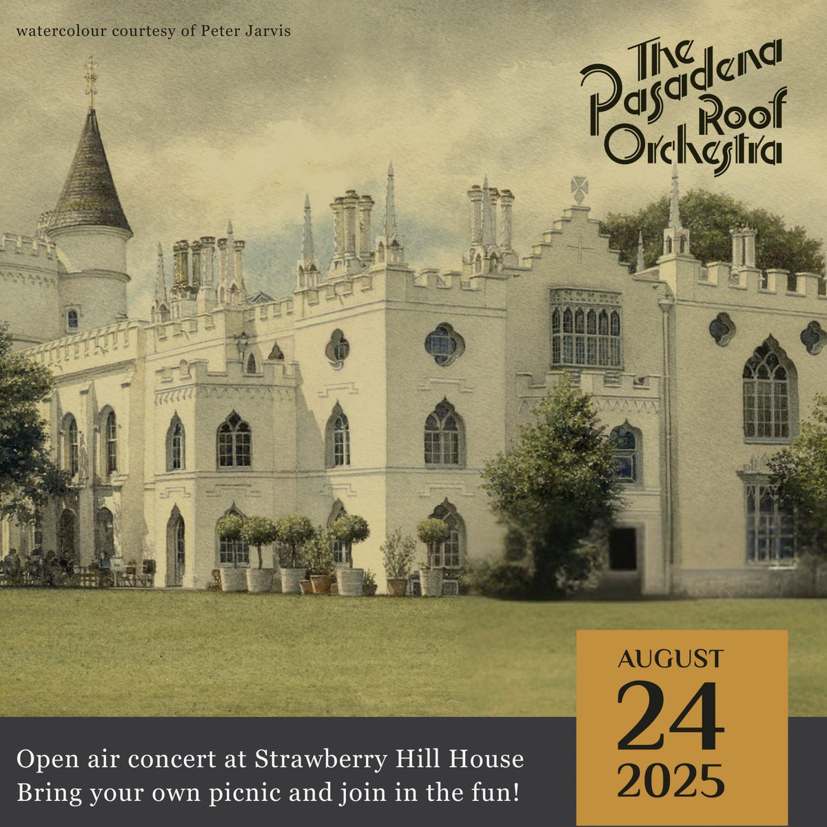 Arts Richmond UK (@artsrichmonduk) on Twitter photo STRAWBERRY HILL HOUSE <a href="/strawbhillhouse/">Strawberry Hill House & Garden</a>
WHAT'S ON AUGUST 2025
August 24th - The Pasadena Roof Orchestra Open-Air Concert
For more information, please visit our website: artsrichmond.org.uk/whats-on STRAWBERRY HILL HOUSE <a href="/strawbhillhouse/">Strawberry Hill House & Garden</a>
WHAT'S ON AUGUST 2025
August 24th - The Pasadena Roof Orchestra Open-Air Concert
For more information, please visit our website: artsrichmond.org.uk/whats-on