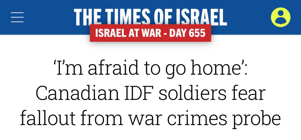 zohranmamdani's tweet image. So Canadian citizens joined a foreign army accused of genocide… and now they’re afraid to go back home because of a war crimes probe?
Actions have consequences.