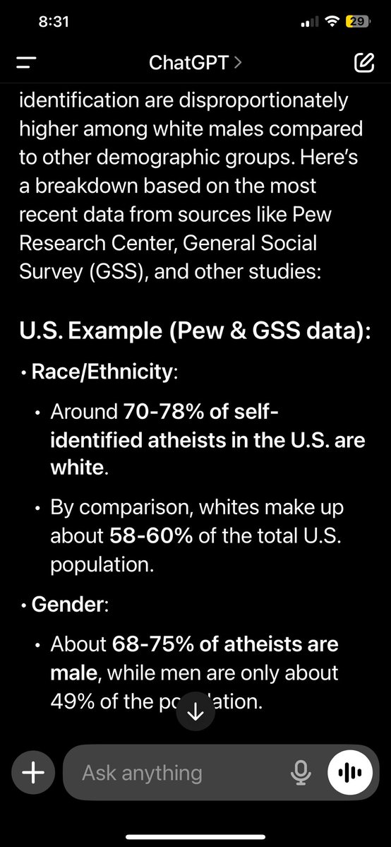 SFT_Ministries's tweet image. So look at this…. We have 70-78% of athests are white males. 70% of all suicides are white males and 72% of atheists admit to emotional reasons for being an atheist.
Atheists lead the world in suicide, depression, medication intake and mass shootings.
I see the pattern.
