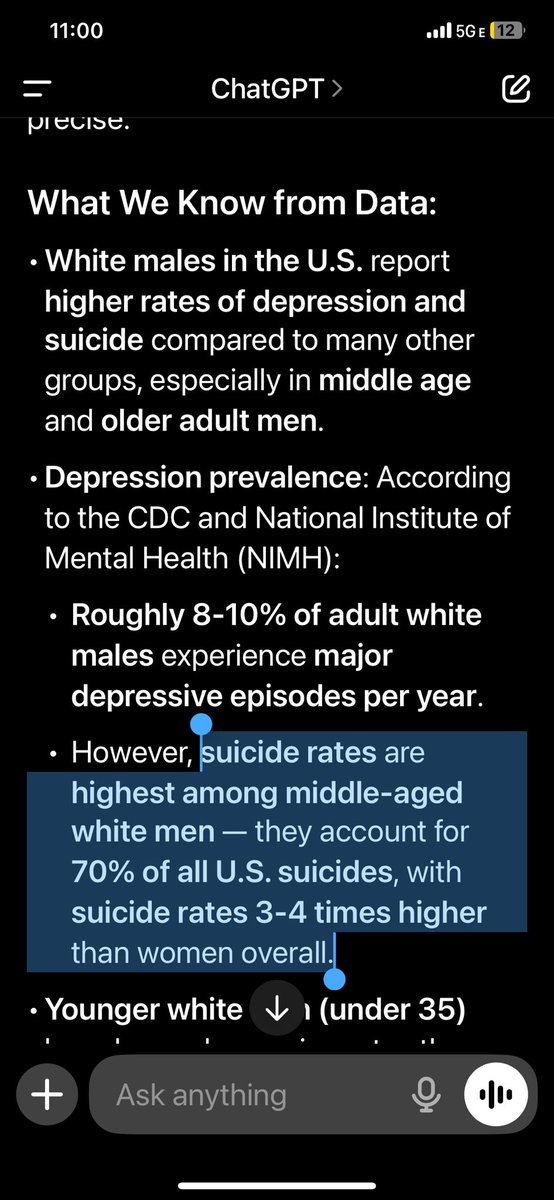 SFT_Ministries's tweet image. So look at this…. We have 70-78% of athests are white males. 70% of all suicides are white males and 72% of atheists admit to emotional reasons for being an atheist.
Atheists lead the world in suicide, depression, medication intake and mass shootings.
I see the pattern.
