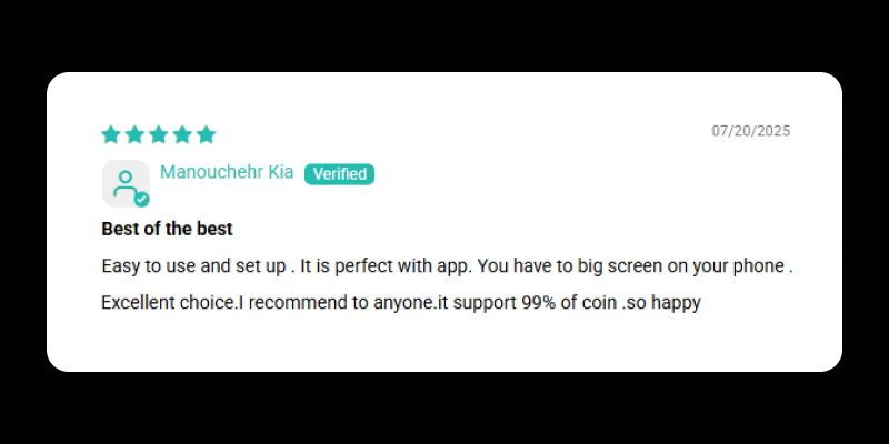 DCENTWALLETS's tweet image. Customer happiness = our success. 🏆
#DCENT