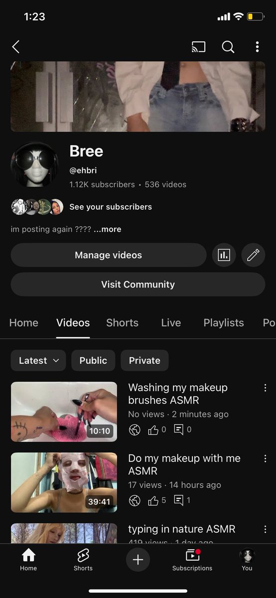 ehbreee's tweet photo. New #ASMR on my #YouTube 😛😛 https://t.co/r2g5lpL5w8