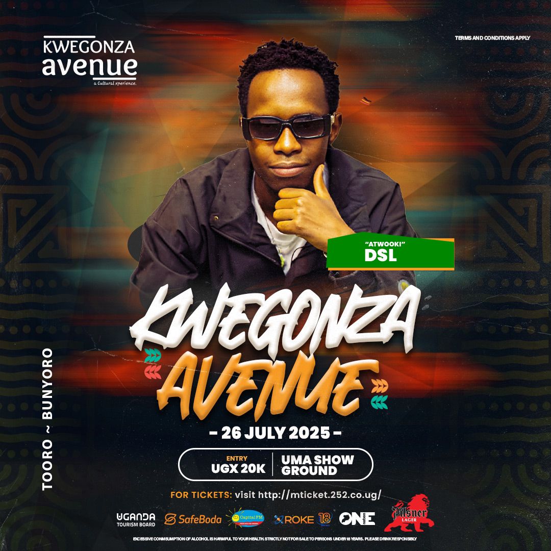 ElvisTrich's tweet photo. Don't miss out on their great performances this Saturday at UMA Showgrounds.

Visit https://t.co/Z6vR1dXxN5 to get your tickets at UGx 20k. @empaako_yange
#KwegonzaAvenue2025 https://t.co/2xmgXOR5gN