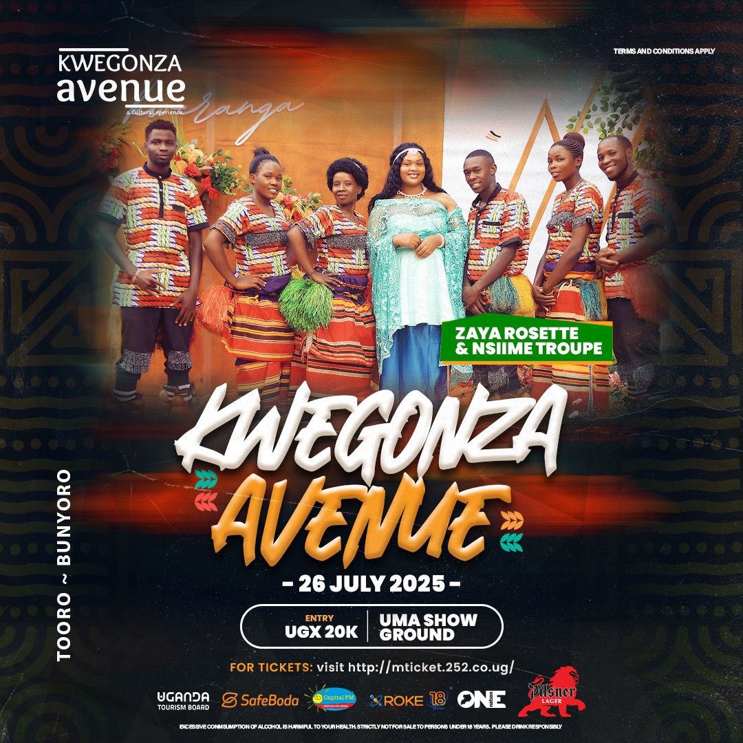 ElvisTrich's tweet photo. Don't miss out on their great performances this Saturday at UMA Showgrounds.

Visit https://t.co/Z6vR1dXxN5 to get your tickets at UGx 20k. @empaako_yange
#KwegonzaAvenue2025 https://t.co/2xmgXOR5gN
