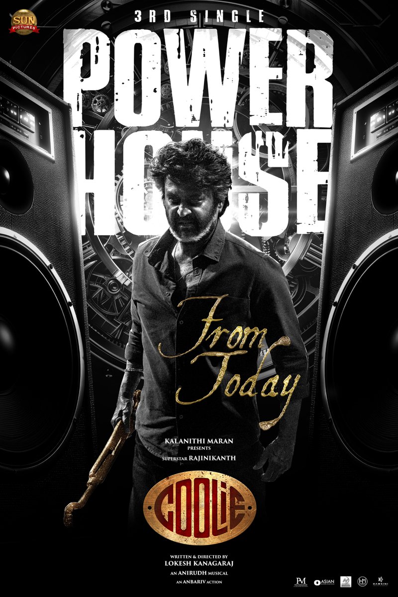 Hosur Movies Updates (@cinemashosur) on Twitter photo #CoolieThePowerHouse
#Coolie Third Single #PowerHouse releasing Today
Poster 💥💥💥 <a href="/kriyakumaravel/">Kumarave🔱 Rajagopaல் 🤘</a> #CoolieThePowerHouse
#Coolie Third Single #PowerHouse releasing Today
Poster 💥💥💥 <a href="/kriyakumaravel/">Kumarave🔱 Rajagopaல் 🤘</a>
