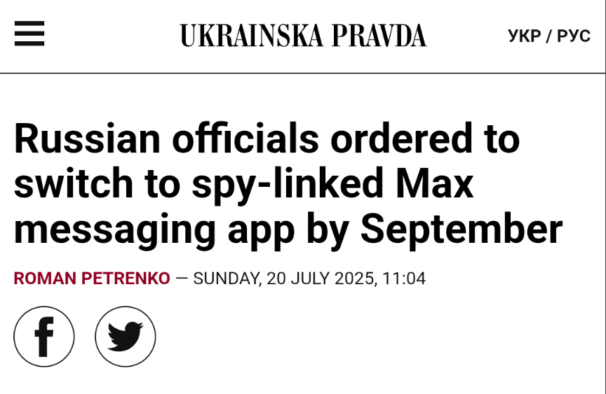 ElenaTarasiuk's tweet image. Russian officials will be switching to the app controlled by secret services. My relatives in Russia complain that the internet is more absent than present. The leash is tightening.
Darker times are awaiting Russians. Life and death in Russia are going to become "interesting".