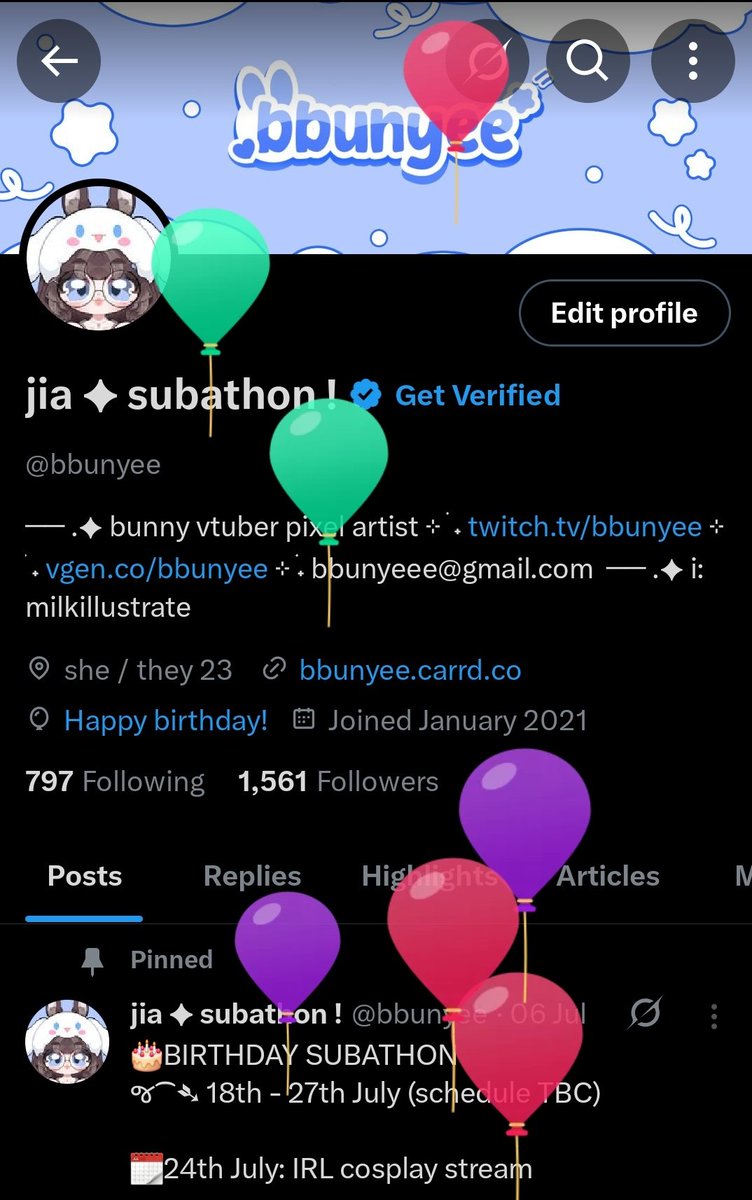 bbunyee's tweet image. its my balloon day !!!
it was only a few years ago when my birthdays were perhaps the worst day of the year for me. but now im incredibly thankful to be alive for another year and for all my friends i have met who have changed my life 🤍🤍