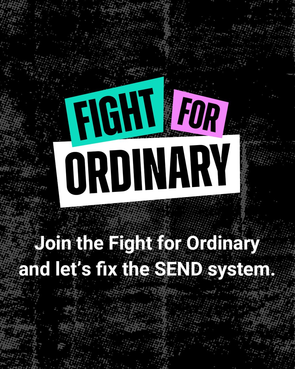 DCPcampaign's tweet image. It’s time to fix the SEND system. A whole generation of disabled children and those with additional needs are being let down by a broken education system.
bit.ly/FightforOrdina…
#FightForOrdinary