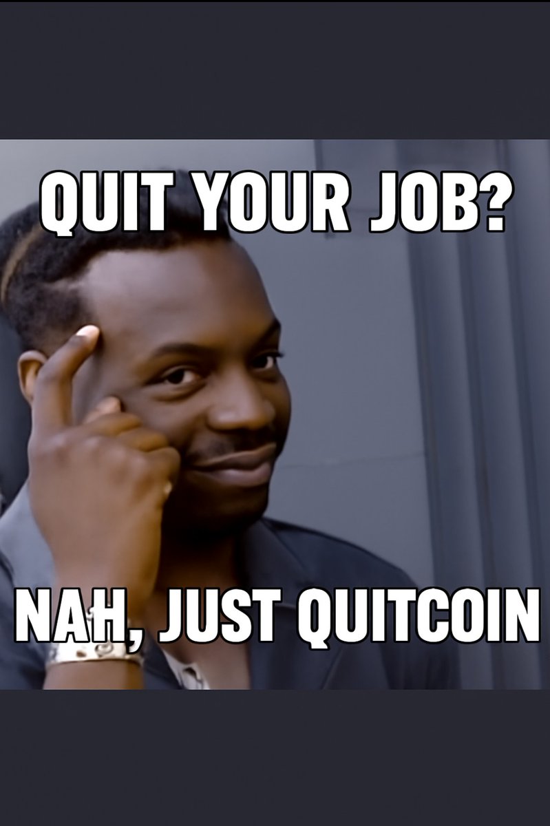 Sam_Keyz23's tweet image. 🚀 Quit your job? Nah, just Quitcoin. 🌙

With a fast-growing market, a powerful community, and unstoppable momentum Quitcoin isn’t just a coin, it’s the exit plan we’ve all been waiting for. 💼❌

🌐 Dive into the future of finance with us. Quitcoincrypto
